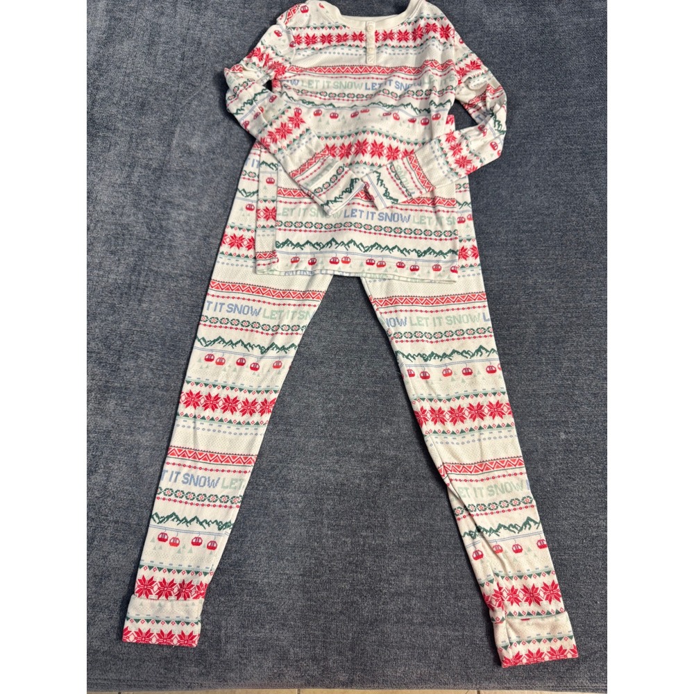 Wondershop Kids Pajama Set Size 6 Let It Snow Fair Isle Holiday Christmas 2pc